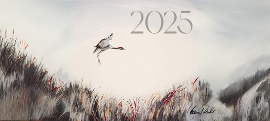 Titelbild: Kunstkalender 2025 von Ellen Rethemeier. Maritime Motive für Meerliebhaber.