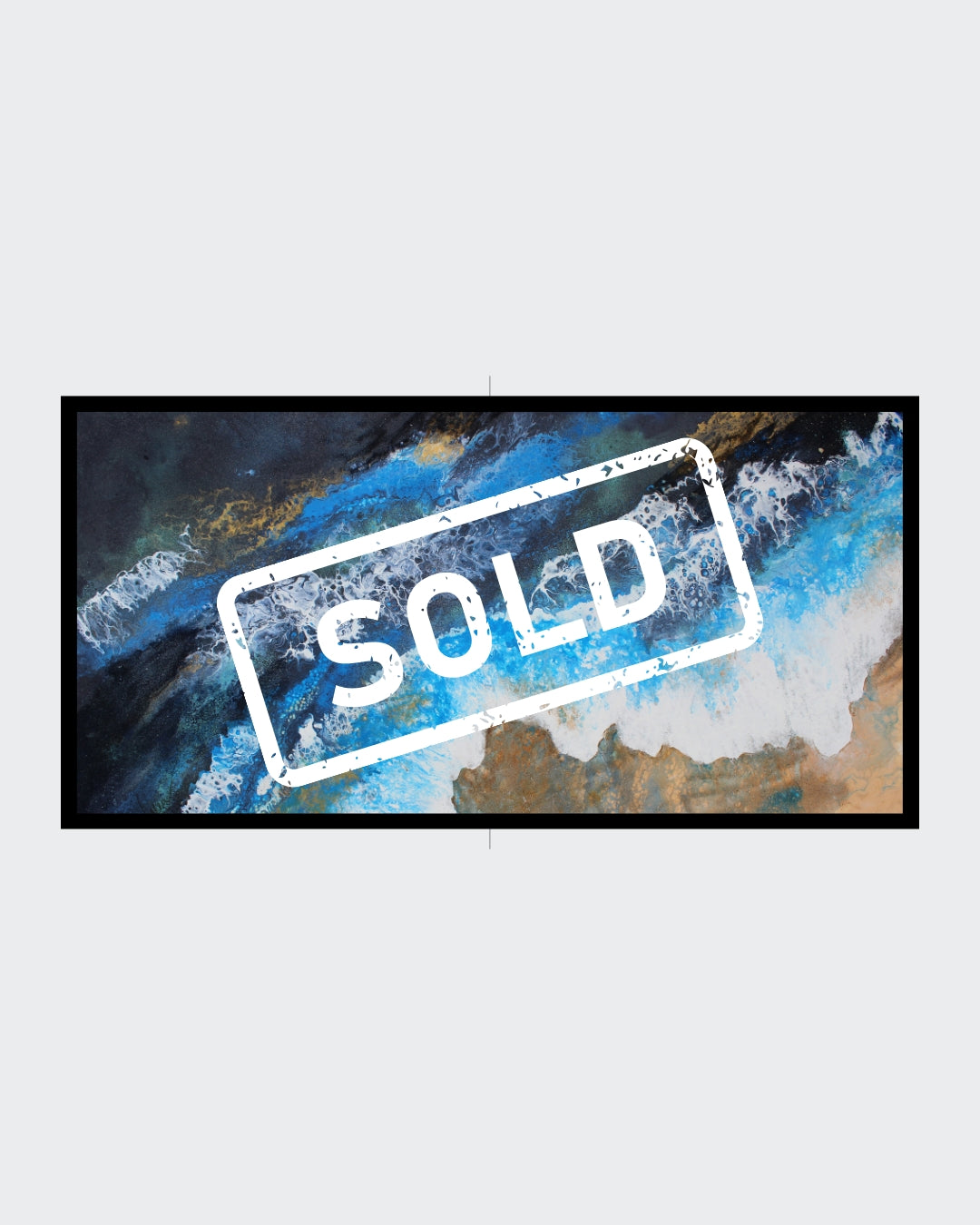 Wellen des Ozeans, Acryl auf Leinwand 70x140 cm (verkauft)